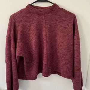 Maroon Mock Turtleneck Sweater